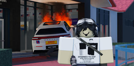 Car on fire